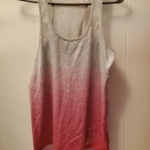 Pink ombre tank top